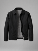 Kacob | Men's Casual Zip Jacket, Black