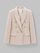 Kacob | Double-Breasted Tweed Blazer