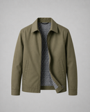 Kacob | Men's Check Lined Harrington Jacket