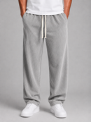 Kacob | Men's Corduroy Drawstring Wide Leg Trousers