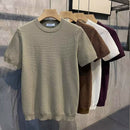 Kacob | Men's Textured Knit Crew Neck Jumper