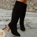 Kacob | Women's Block Heel Knee High Boots