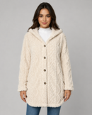 Kacob | Women's Hooded Teddy Fleece Jacket