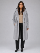 Kacob | Women's Long Hooded Oversized Teddy Coat