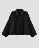 Kacob | Women's Relaxed Suede-Look Bomber Jacket