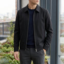 Kacob | Men's Collared Zip-Up Jacket – Pointed Collar Smart Casual Jacket