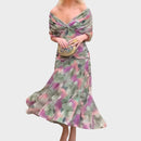 Kacob | Women's Off-Shoulder Ruched Evening Dress