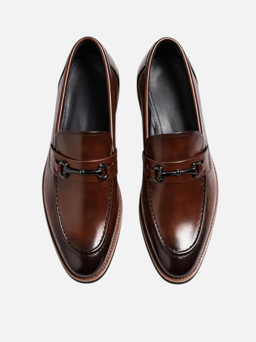 Kacob | Horsebit Leather Loafers