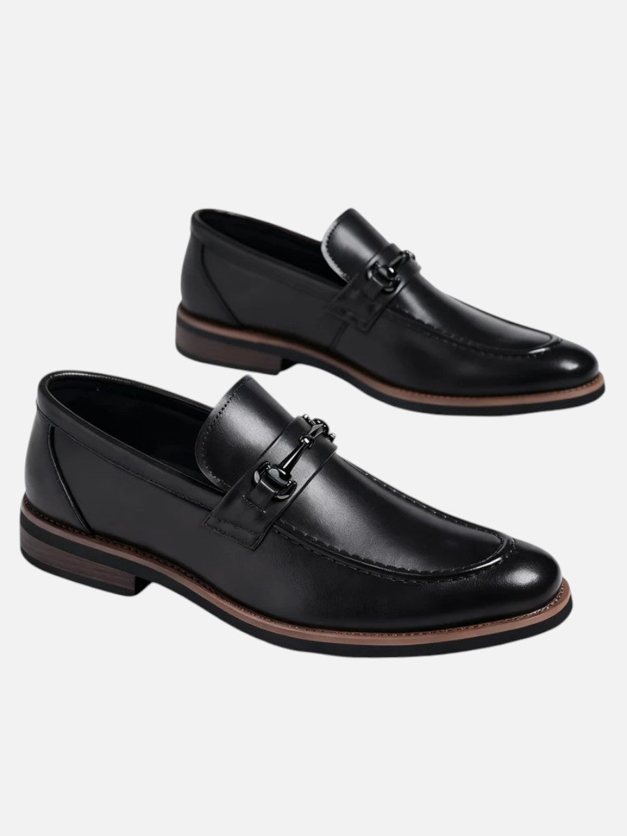 Kacob | Horsebit Leather Loafers
