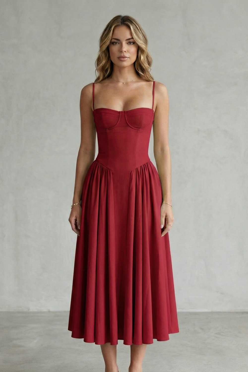 Kacob | Corset Midi Dress