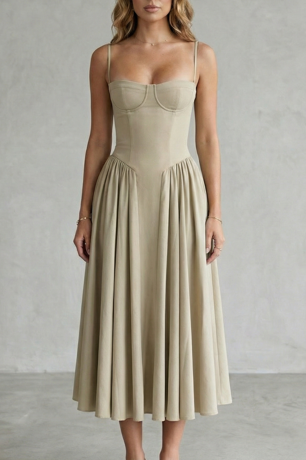 Kacob | Corset Midi Dress