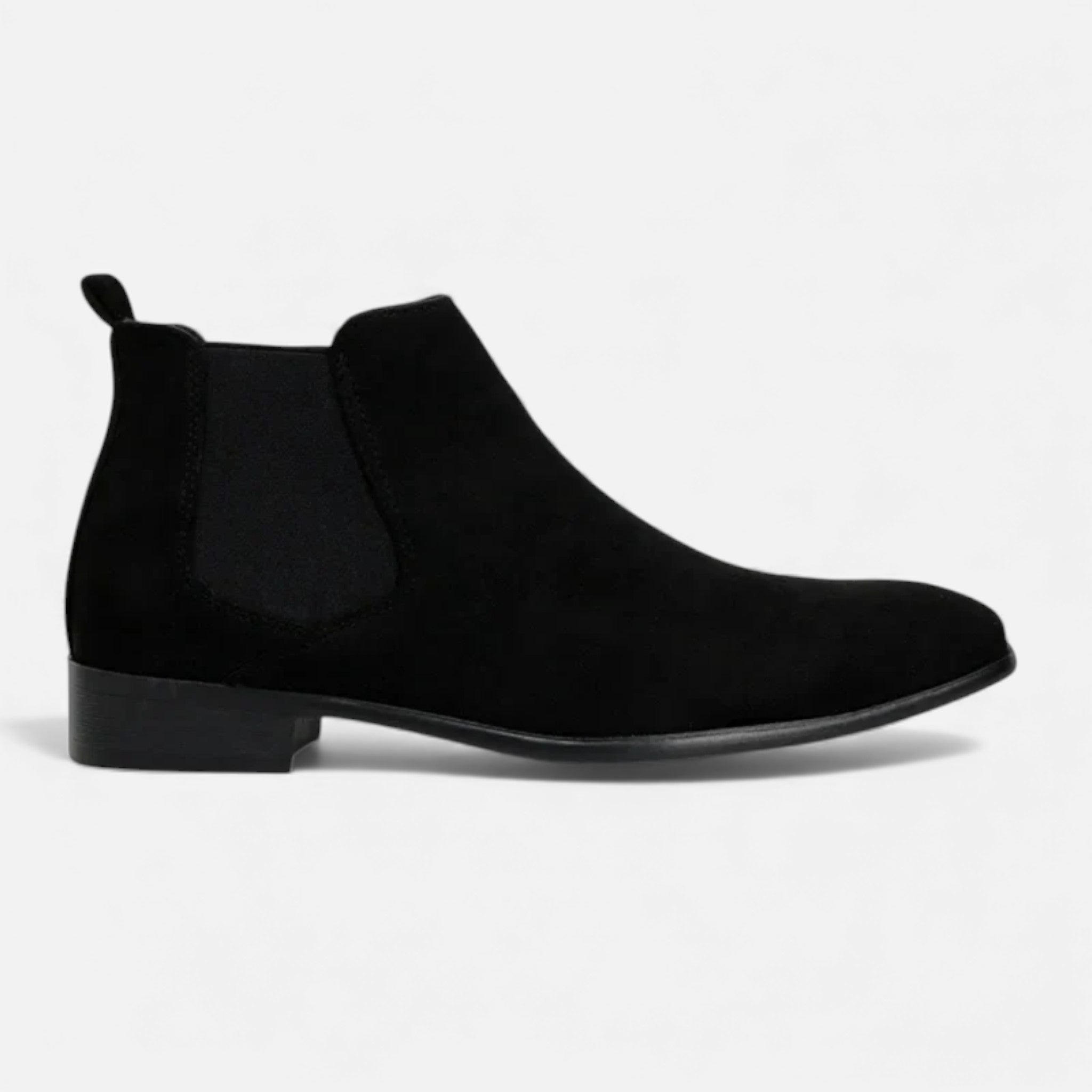 Kacob | Men's Suede Chelsea Boots Square Toe