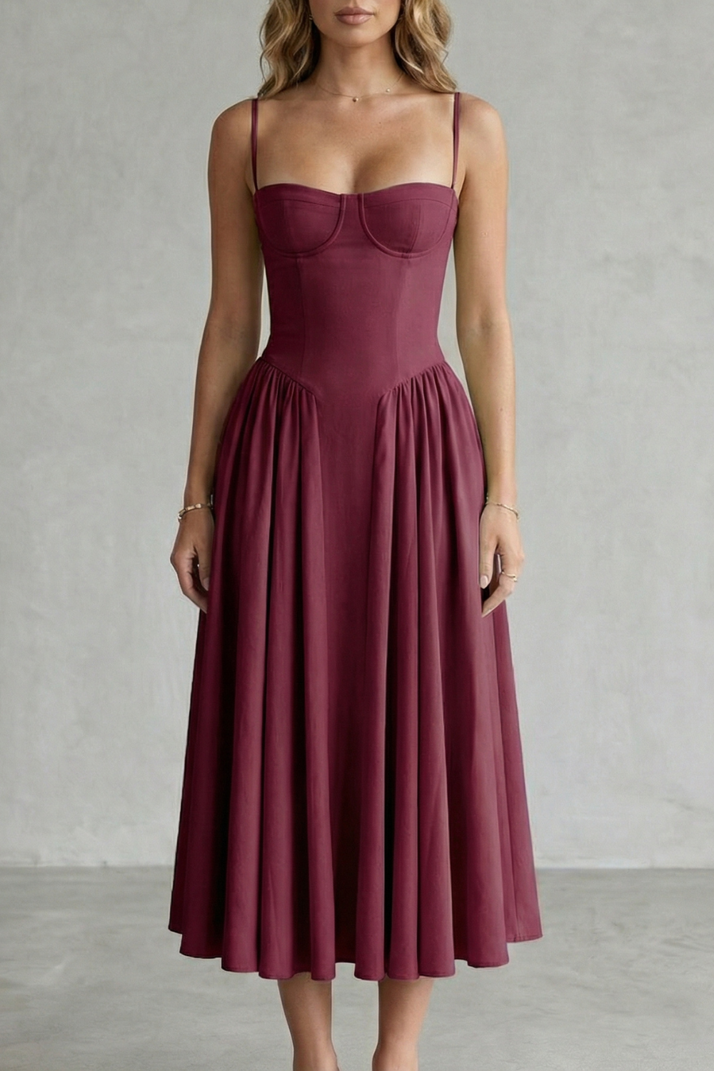 Kacob | Corset Midi Dress