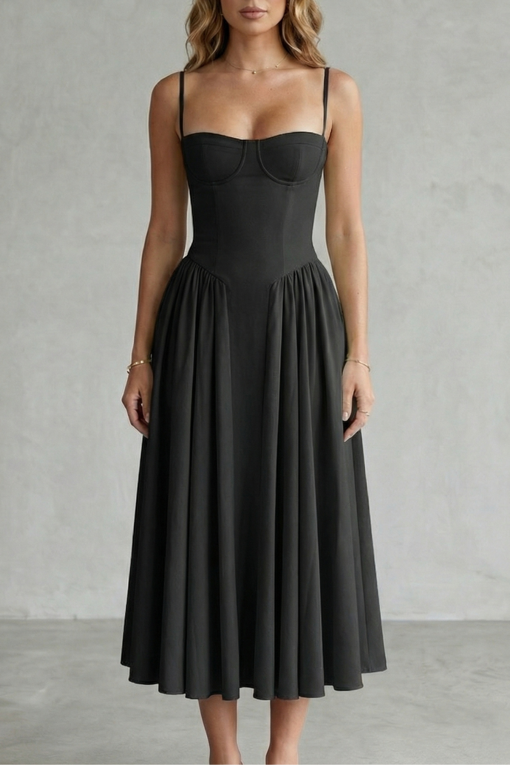Kacob | Corset Midi Dress