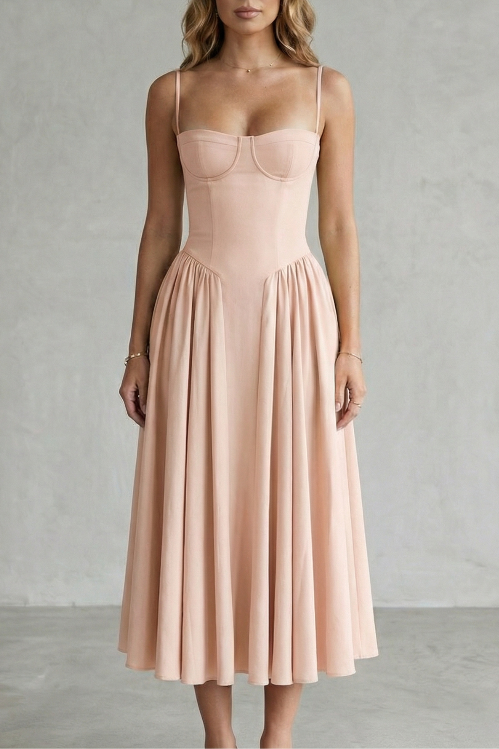 Kacob | Corset Midi Dress