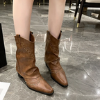 kacob womens slouch western ankle boots