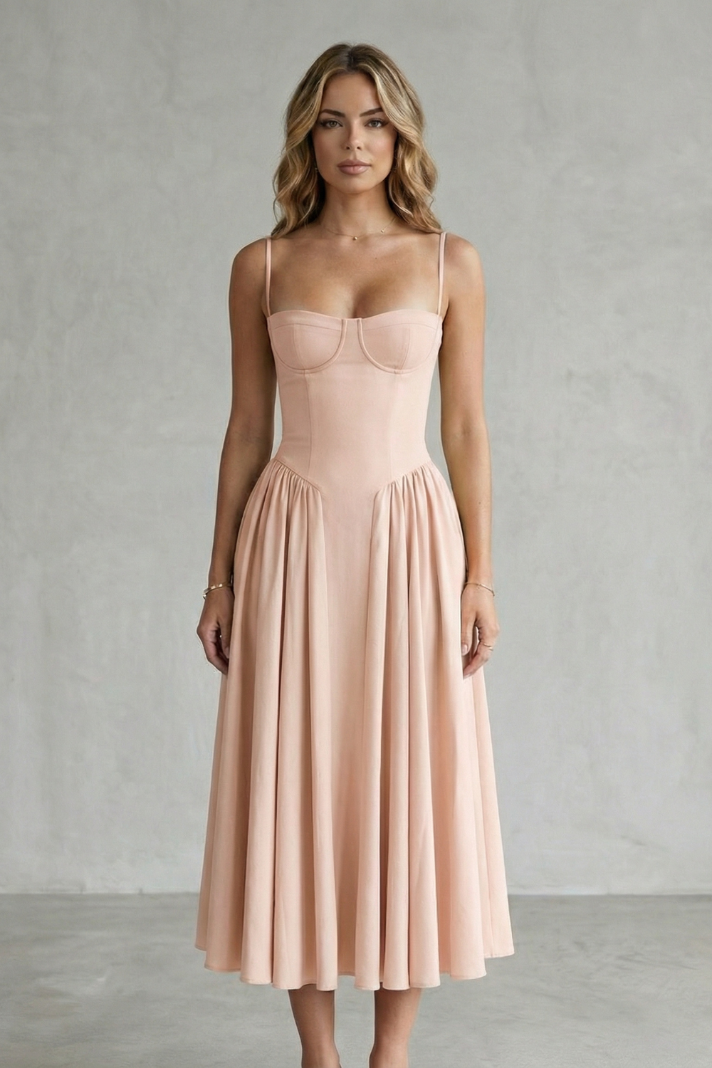Kacob | Corset Midi Dress