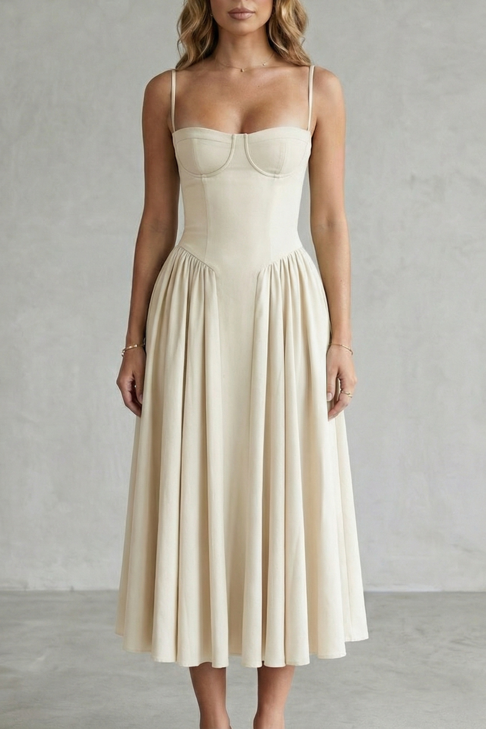 Kacob | Corset Midi Dress