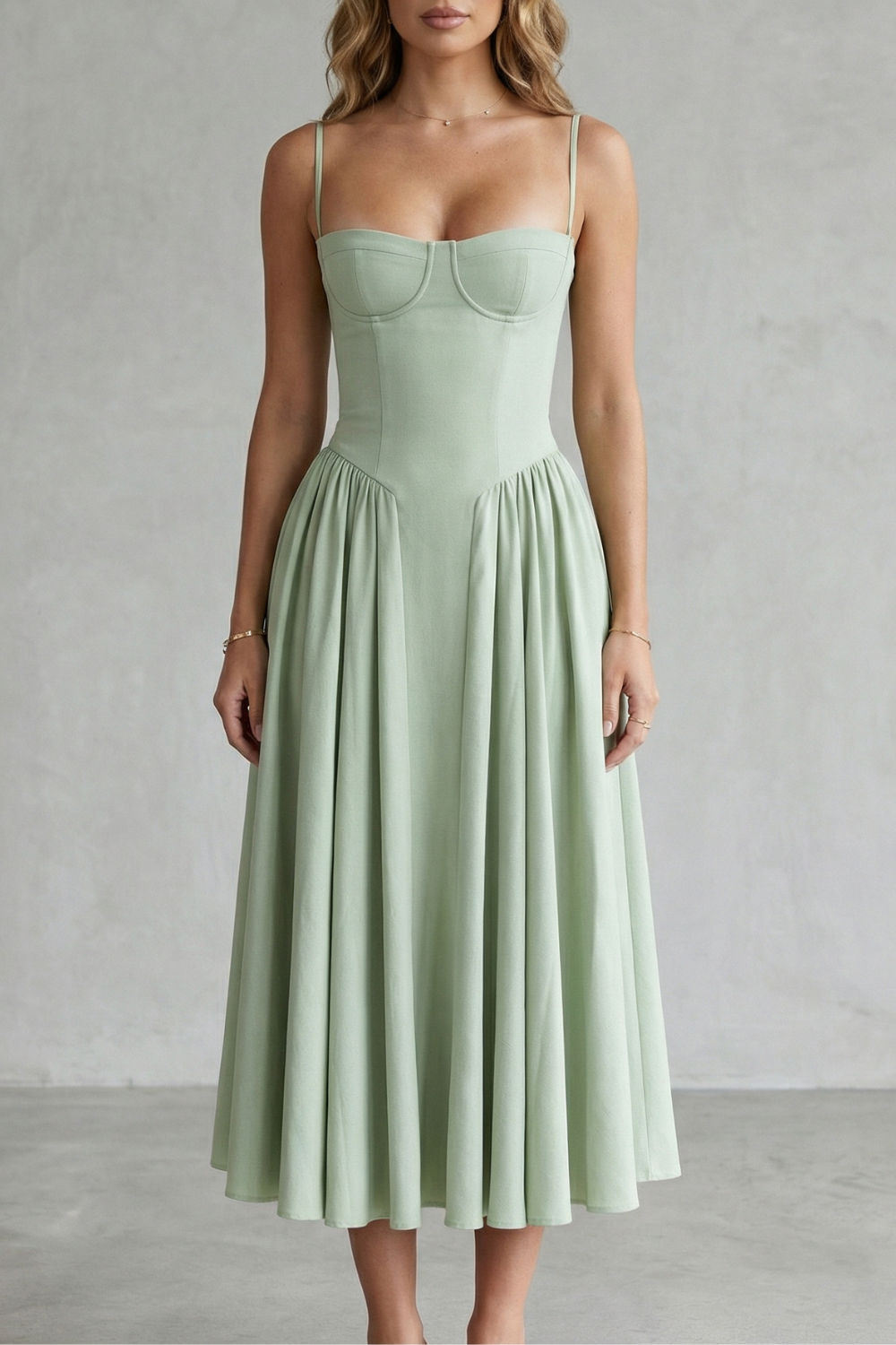 Kacob | Corset Midi Dress