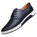 Kacob | Men's Perforated Lace Up Derby Shoes with Cushioned Cupsole