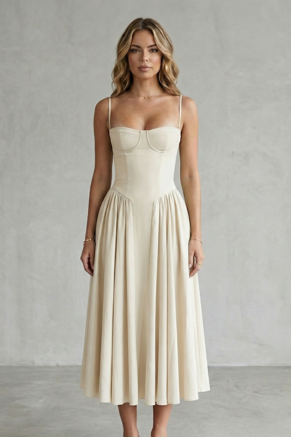 Kacob | Corset Midi Dress