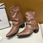 kacob womens slouch western ankle boots