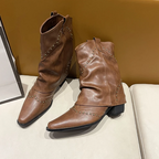 kacob womens slouch western ankle boots