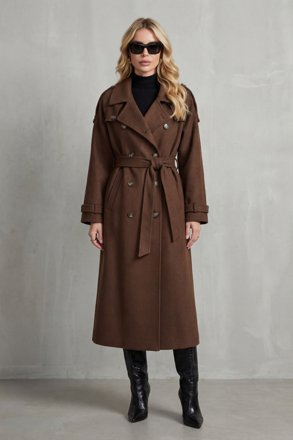 Kacob | Oversized Wool Trench Coat
