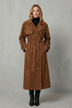 Kacob | Suede Effect Trench Coat