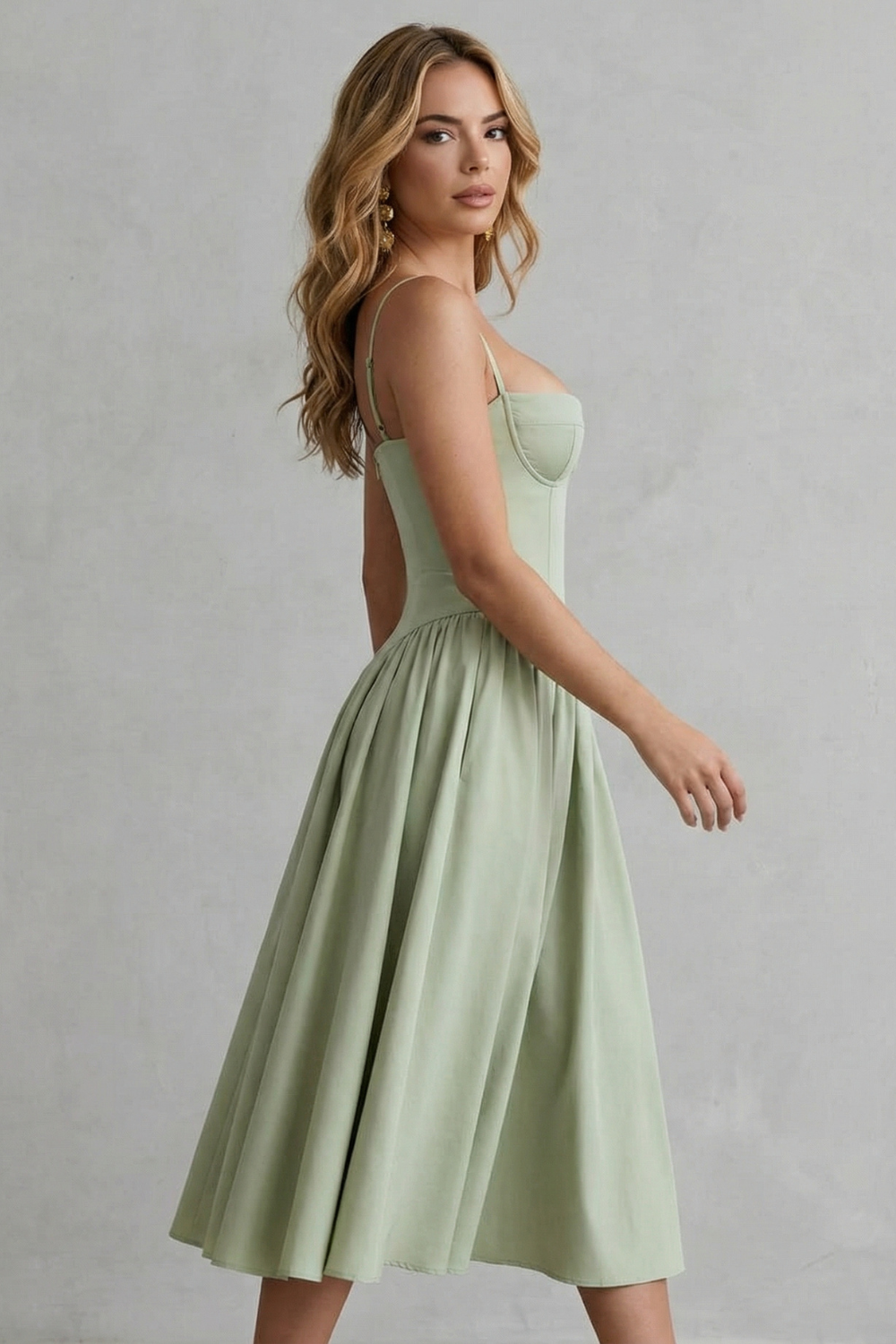 Kacob | Corset Midi Dress