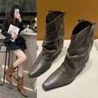 kacob womens slouch western ankle boots