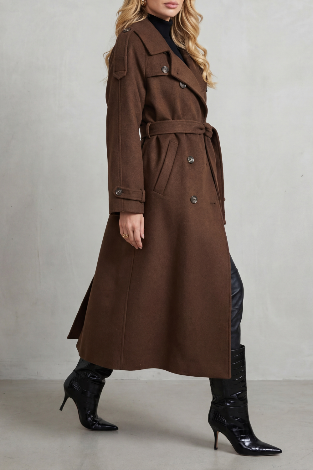 Kacob | Oversized Wool Trench Coat