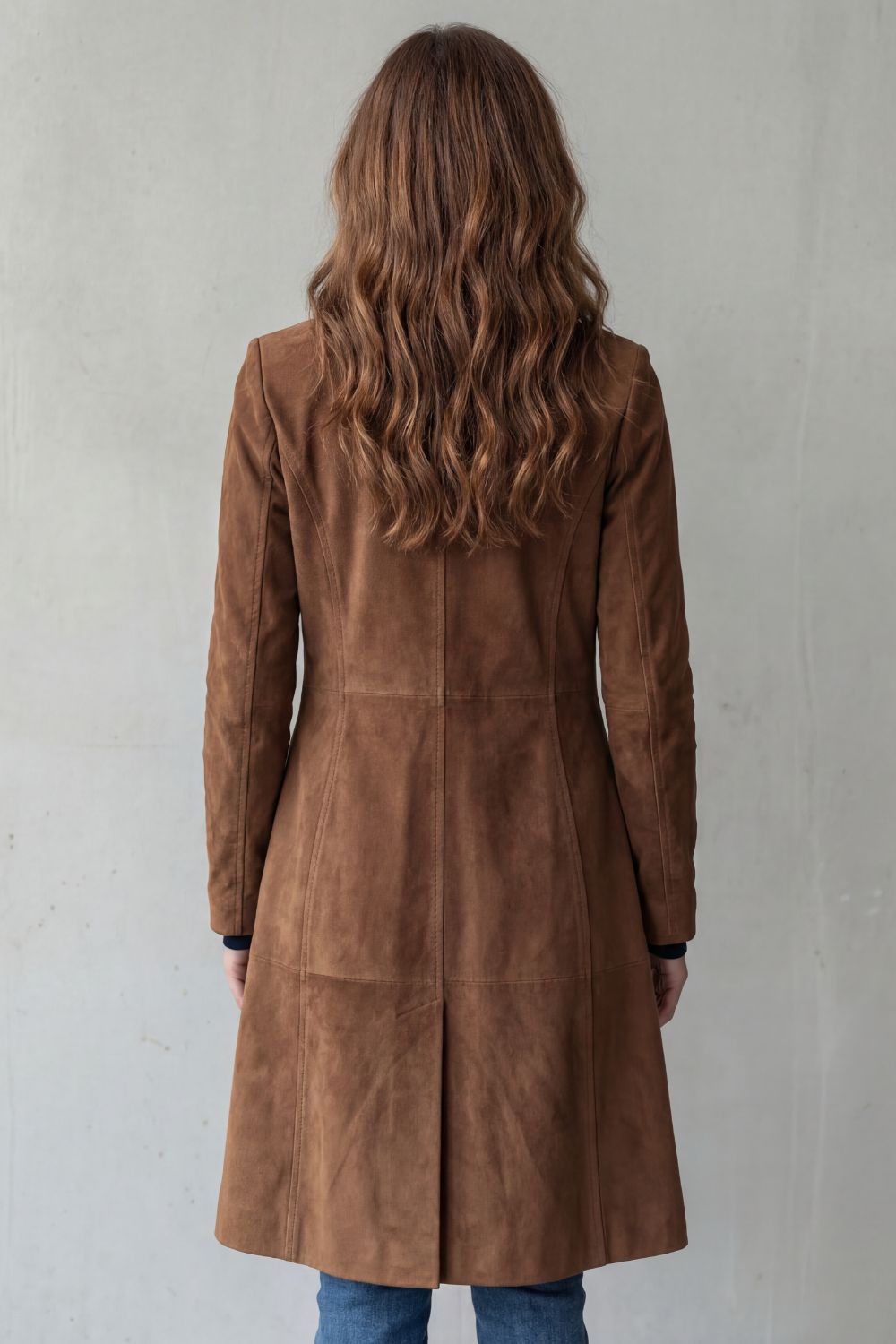 Kacob | Suede Effect Longline Coat