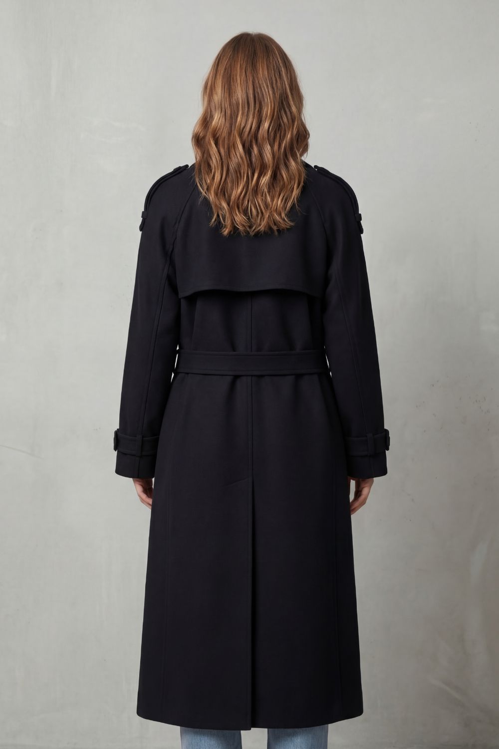 Kacob | Belted Wool Trench Coat