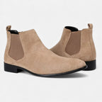 Kacob | Men's Suede Chelsea Boots Square Toe