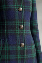 Kacob | Tartan Longline Wool Coat