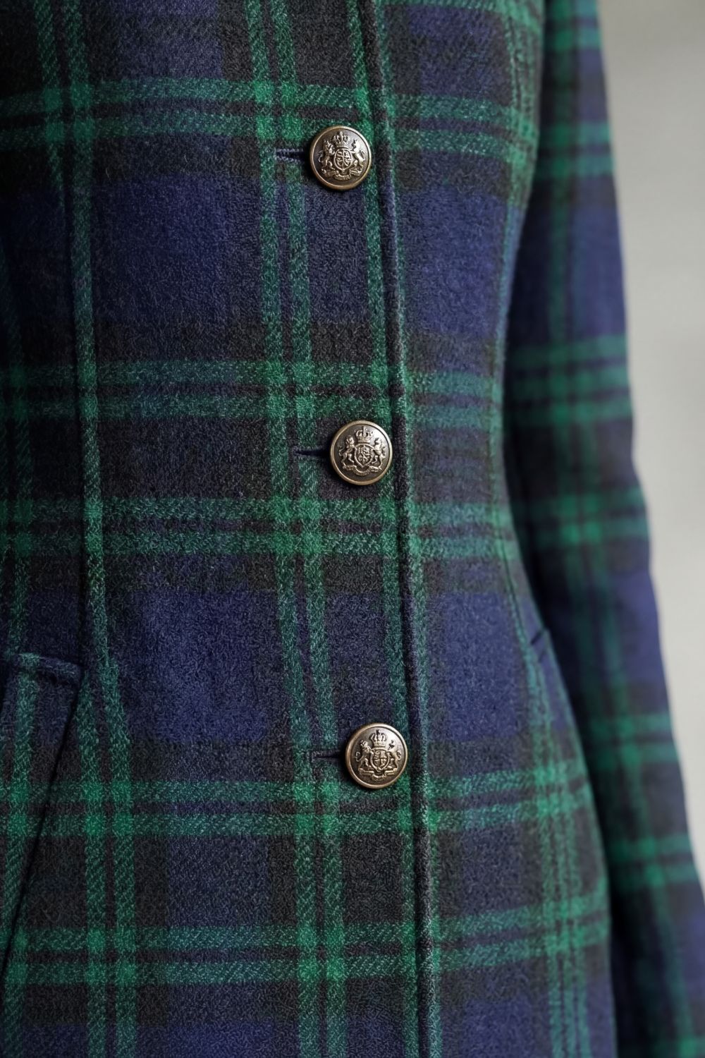 Kacob | Tartan Longline Wool Coat