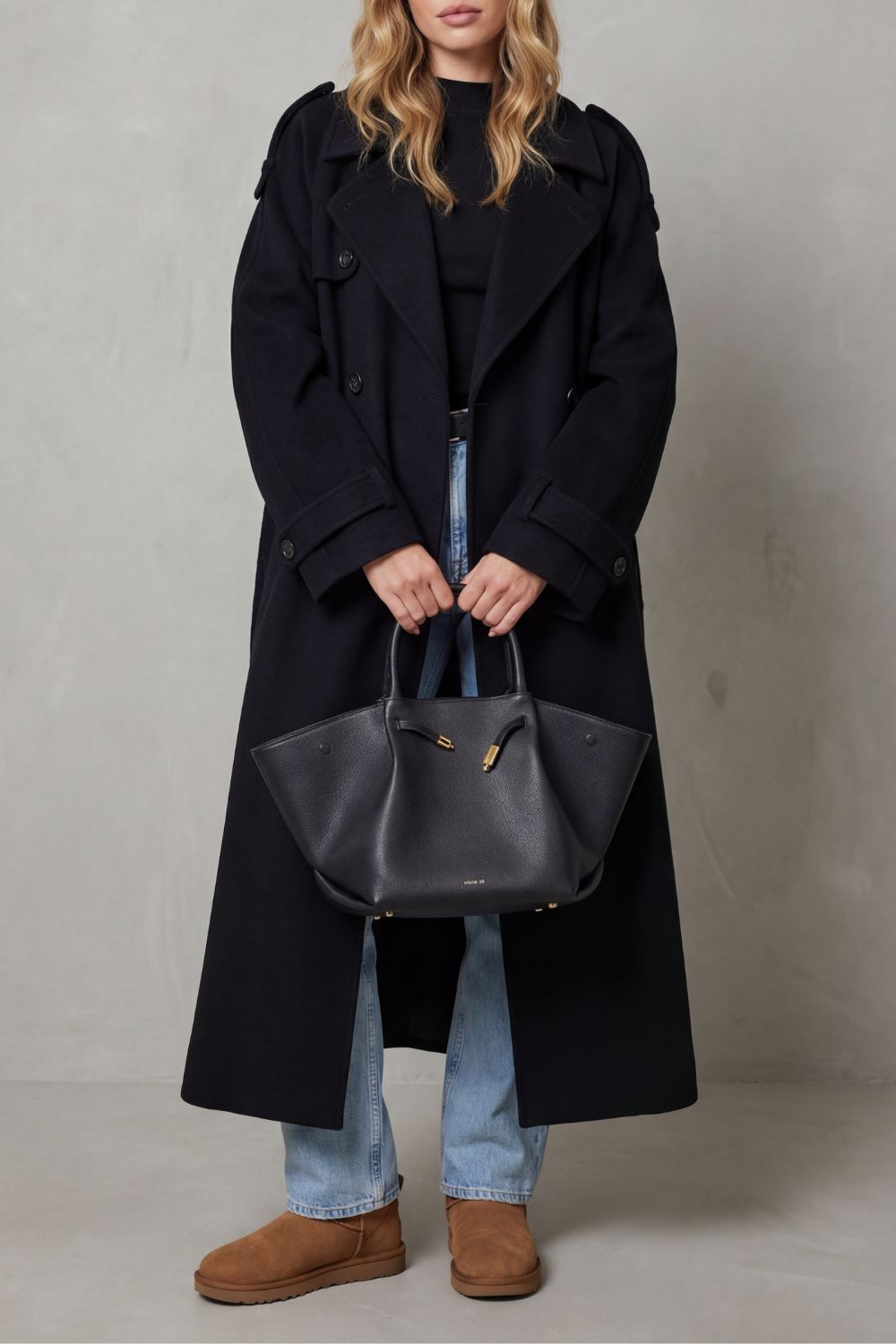 Kacob | Belted Wool Trench Coat