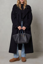 Kacob | Belted Wool Trench Coat