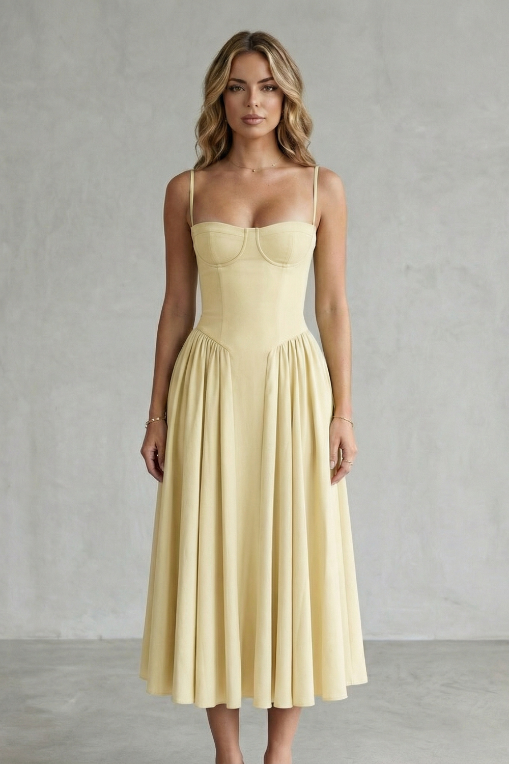 Kacob | Corset Midi Dress