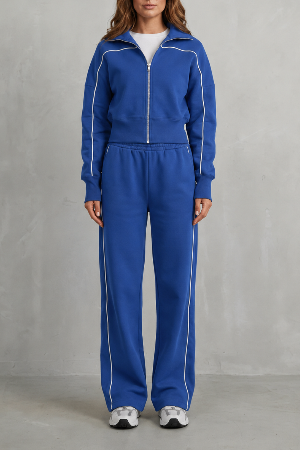 Kacob | Contrast Piping Tracksuit Set