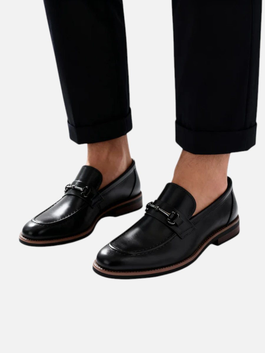 Kacob | Horsebit Leather Loafers