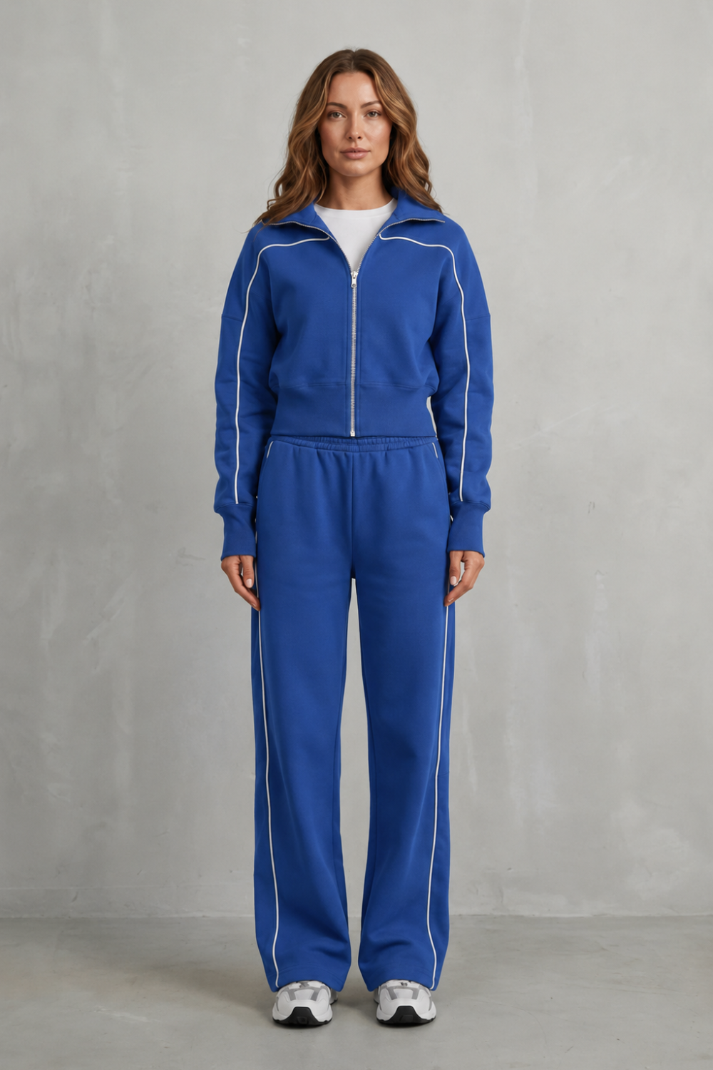 Kacob | Contrast Piping Tracksuit Set