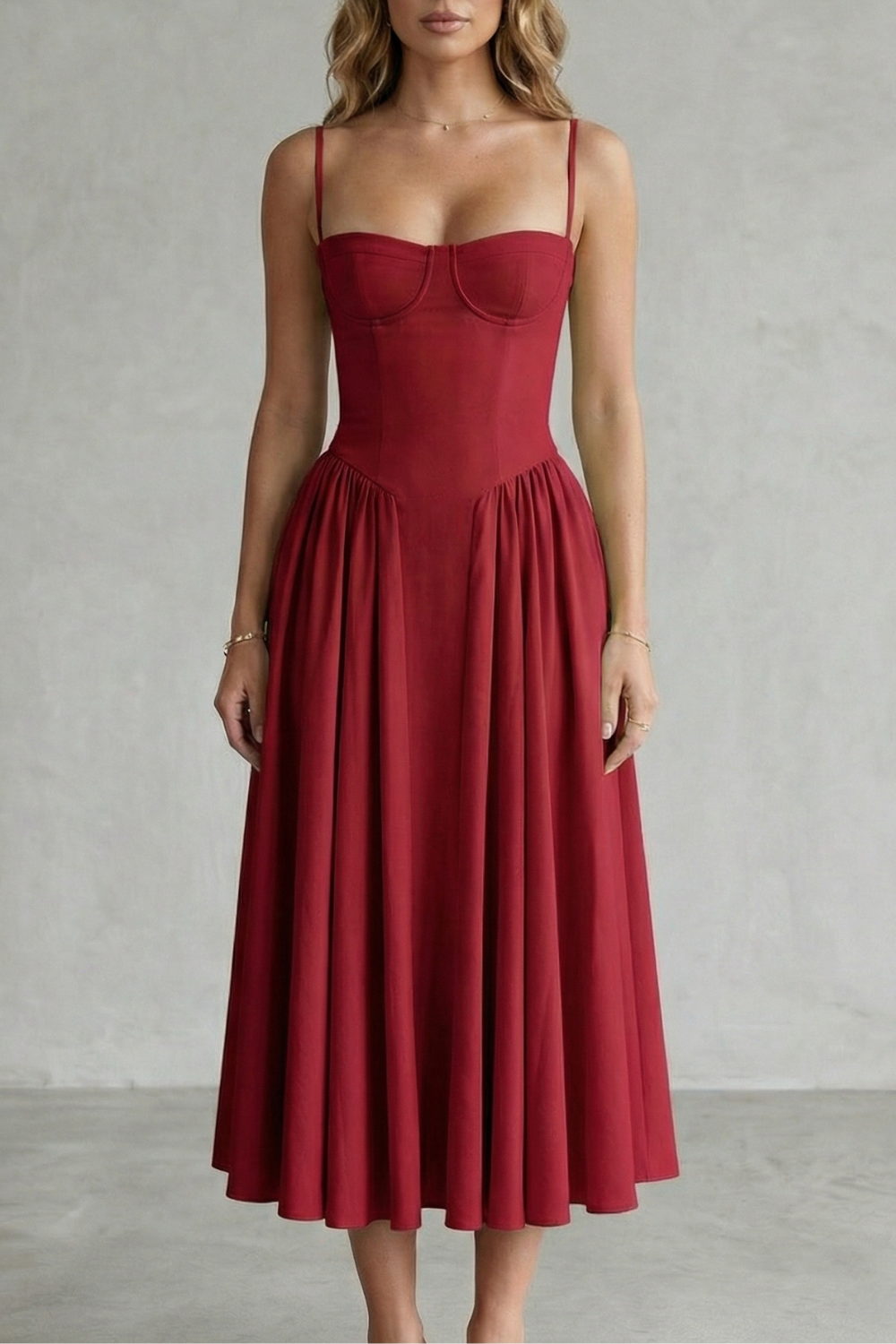 Kacob | Corset Midi Dress