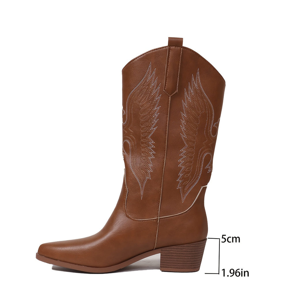 kacob womens wing embroidered cowboy boots