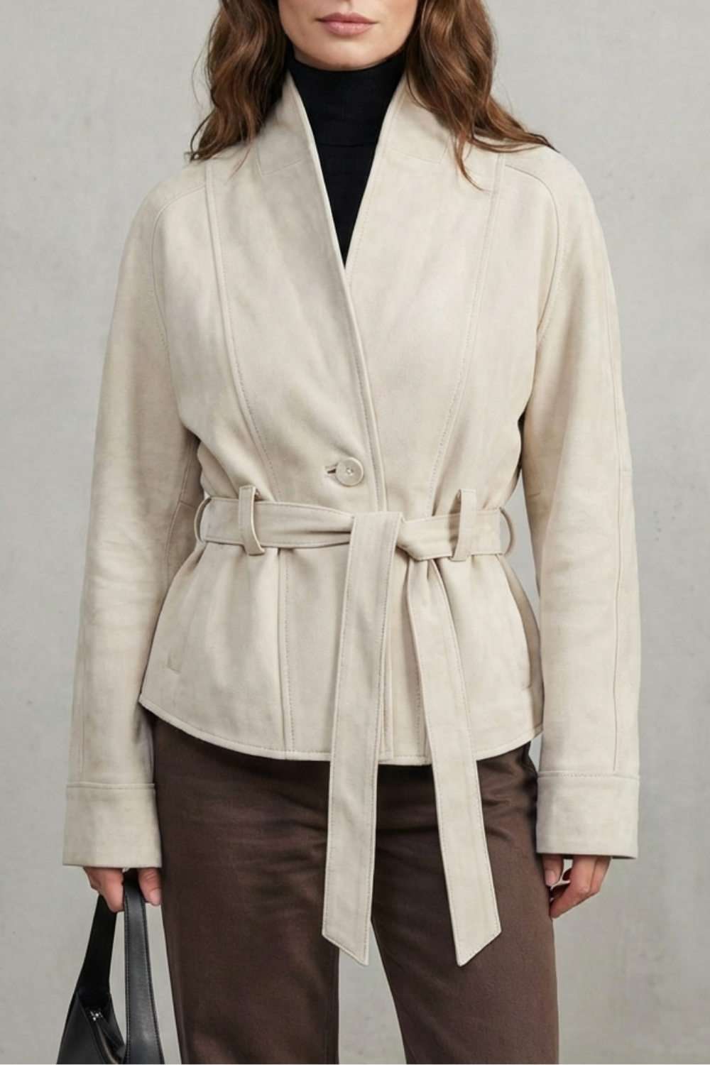 Kacob | Cropped Double-Breasted Wool Jacket