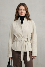 Kacob | Cropped Double-Breasted Wool Jacket