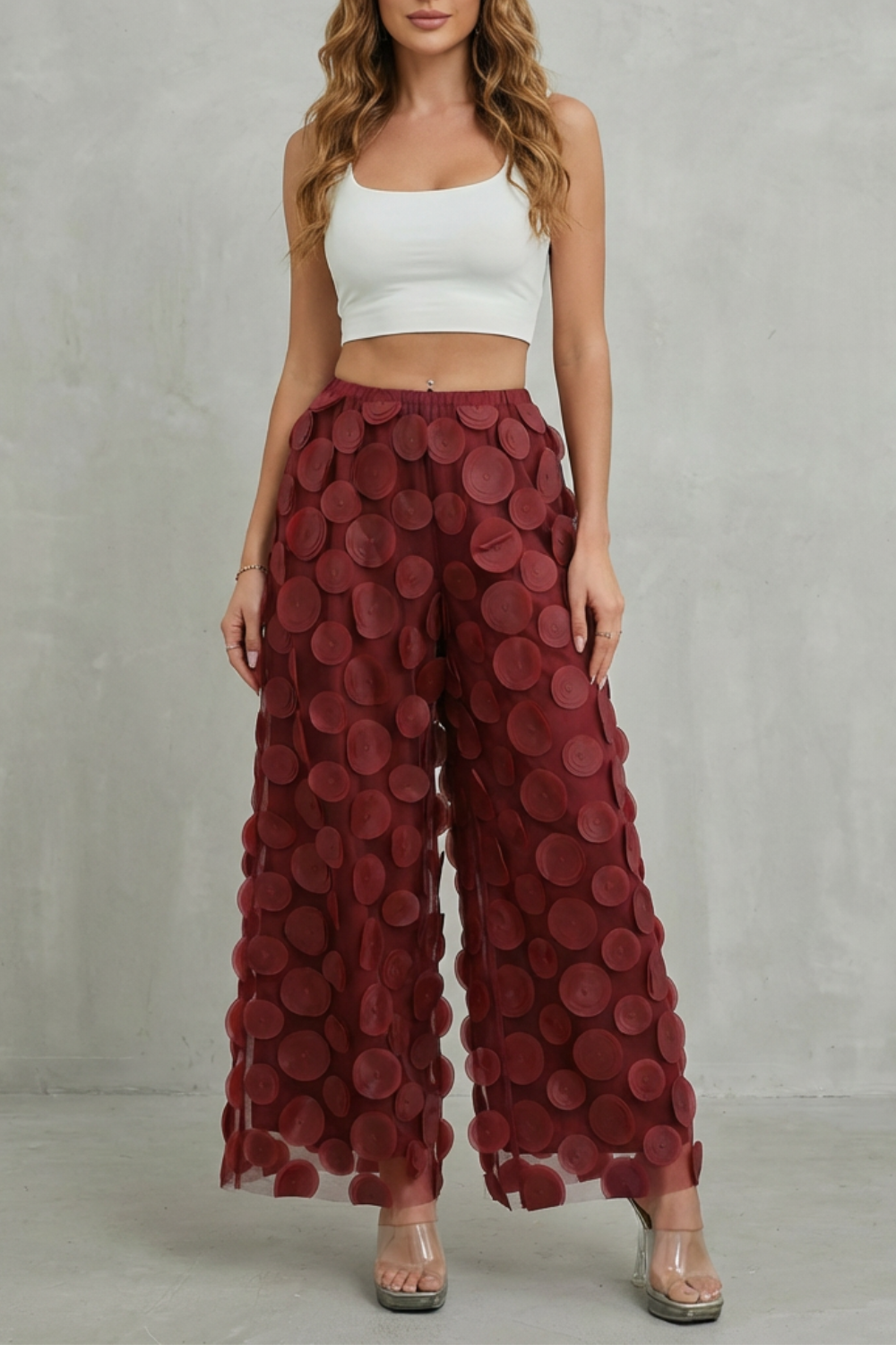 Kacob | Sheer Wide Leg Trousers