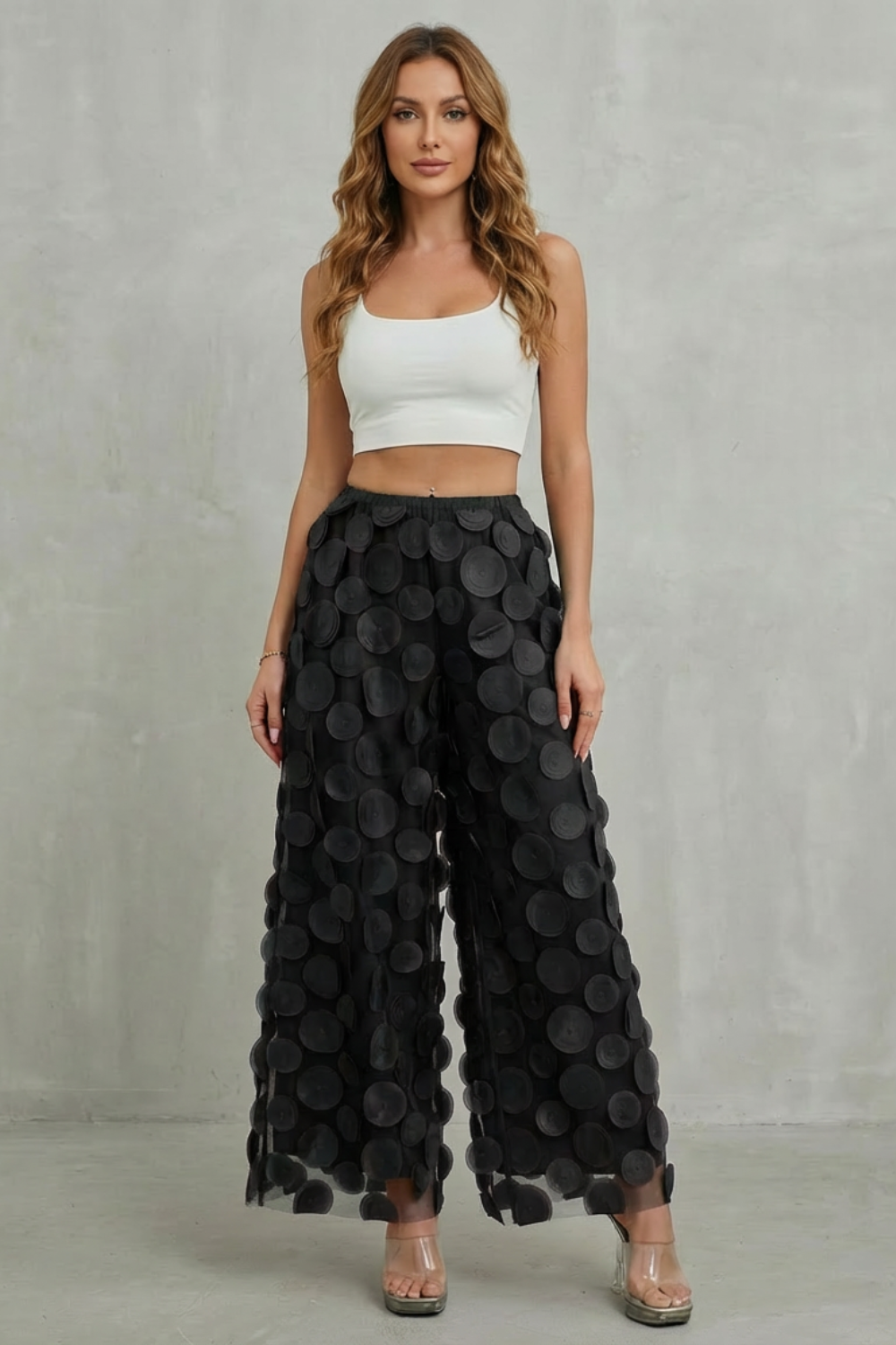 Kacob | Sheer Wide Leg Trousers