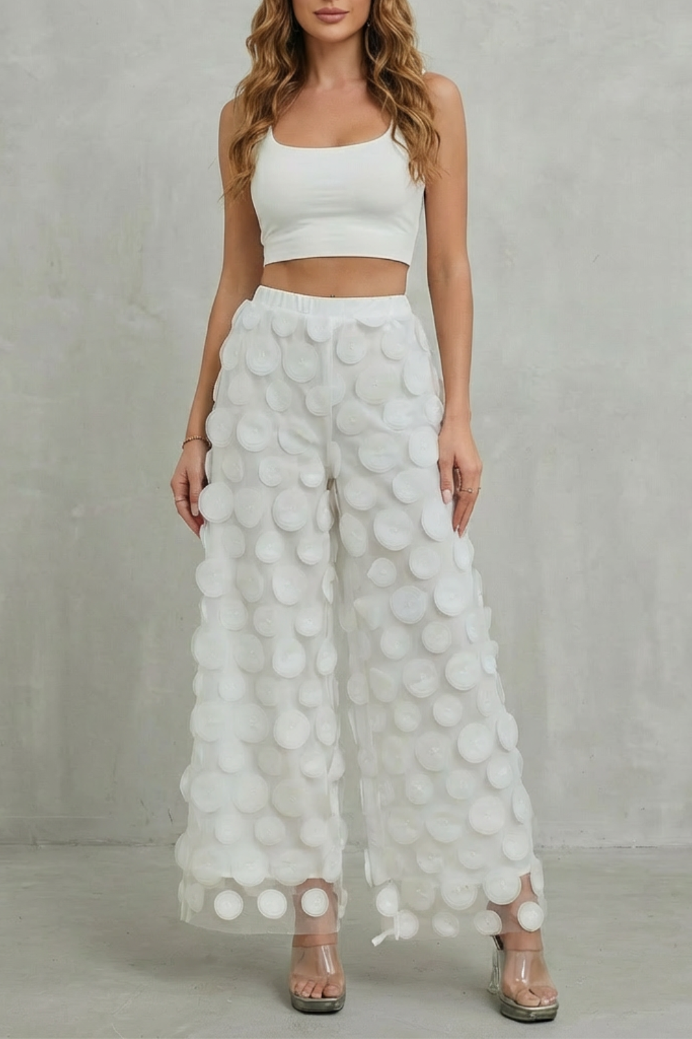Kacob | Sheer Wide Leg Trousers